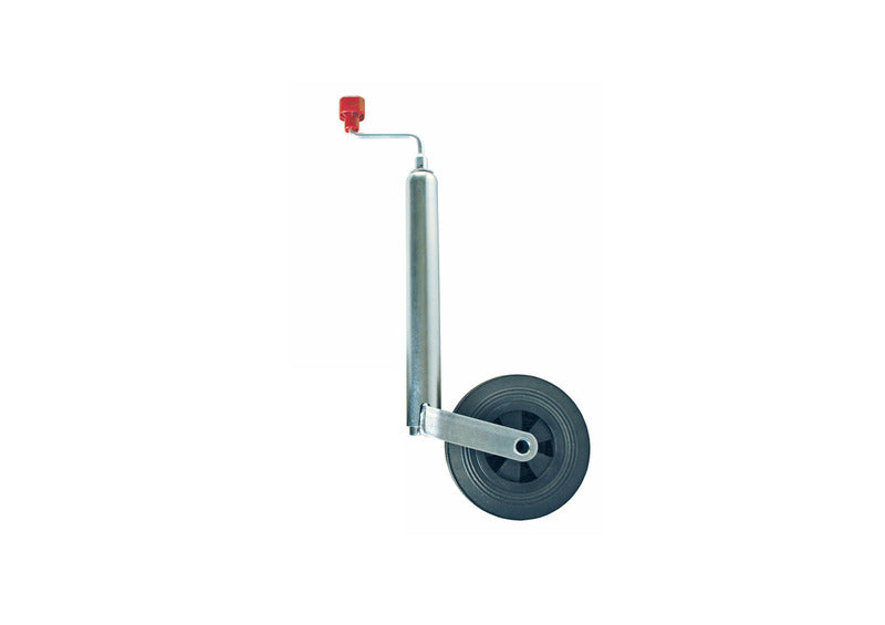 Steunwiel Aanhangwagen, massief rubber