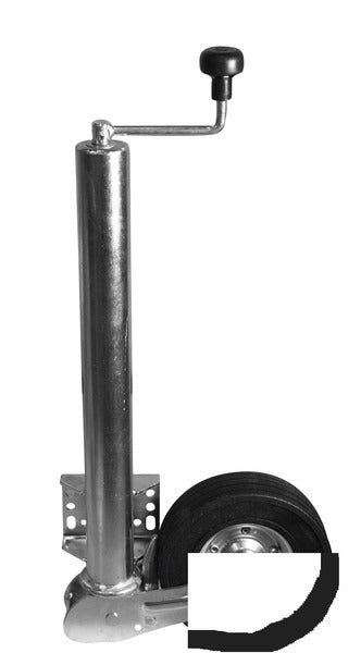 Steunwiel massief rubber 225x70mm, 60mm, vouw.