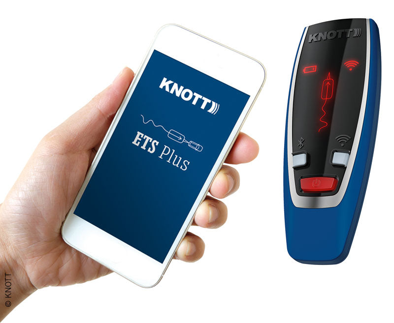 Knott ETS Plus afstandsbeeldweergave en Knott App