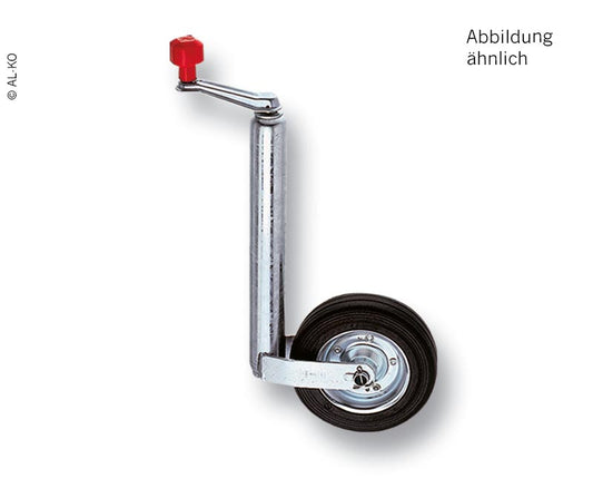 steunwiel 200x50mm,D 48 mm, massief rubber met stalen velg