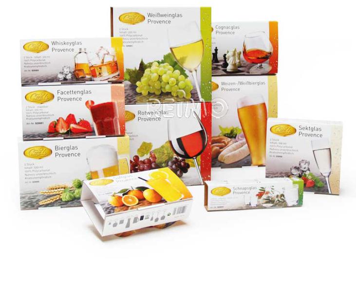 Plastic sektglazen Provence 160ml, 2 stuks