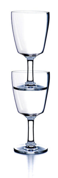 Plastic wijnglas SAN 260ml, 2 stuks