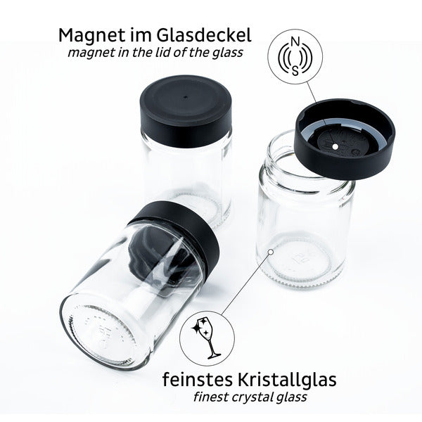 Fine Food Magnetic Glasses Zwart & CLASSY 192 ml