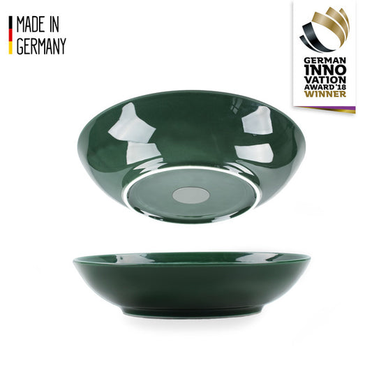 Porseleinen magnetische etensbak - bosgroen
