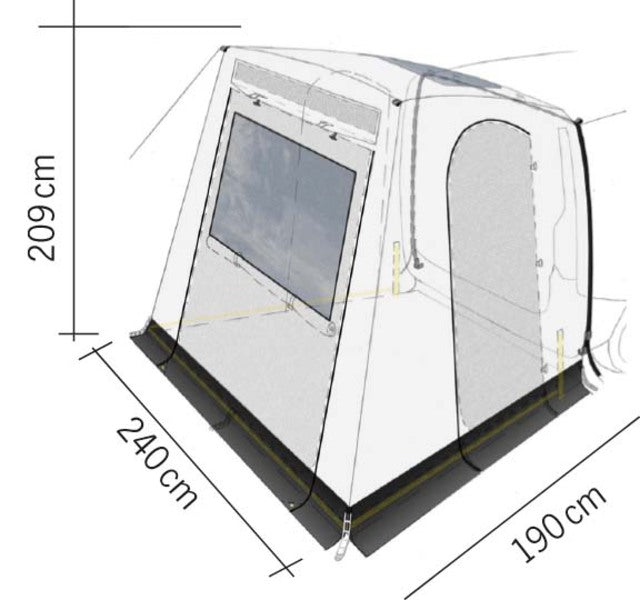 Trektent VW CADDY 5 PREMIUM (vanaf 2021)