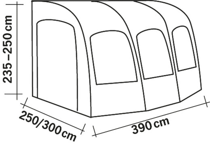 Opblaasbare caravanluifel TAVIRA AIR 390