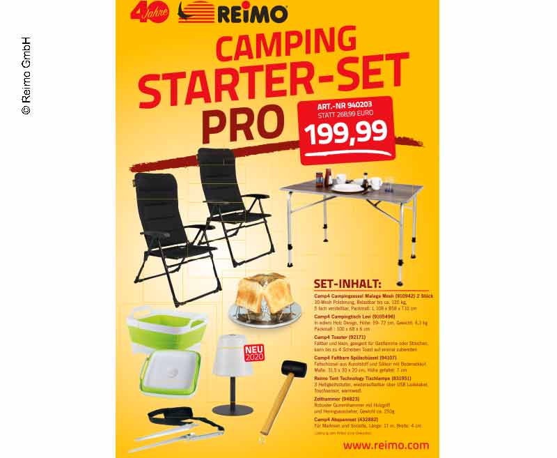 Camping Srater Set "Pro" voor 2 personen