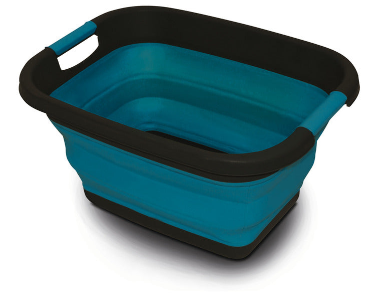 Siliconen vouwwagen blauw B49 x T37,5 x H7/26cm