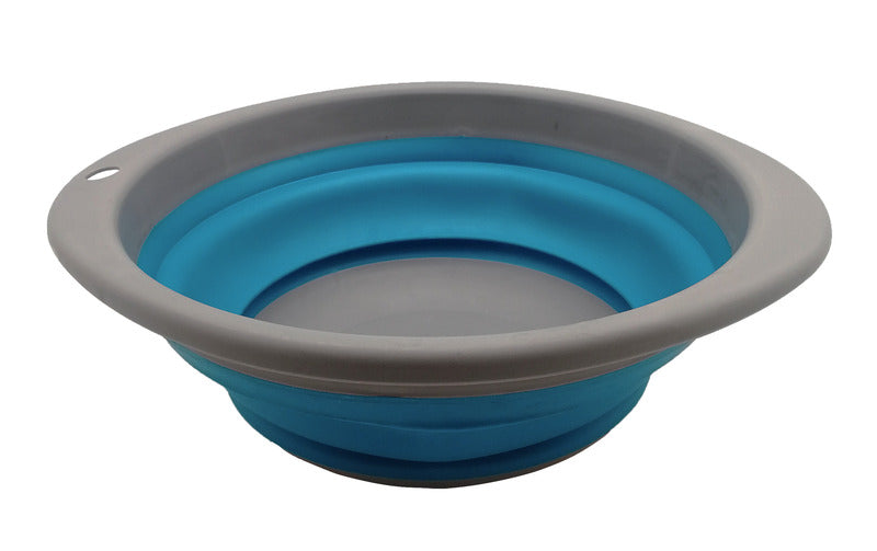 Opvouwbare schaal Ø 23,5cm H3/10cm, grijs/limoen, grijs/kalk