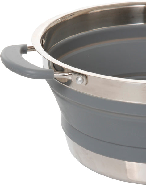 Vulkaan opvouwbare steelpan - 2.6 l - grijs