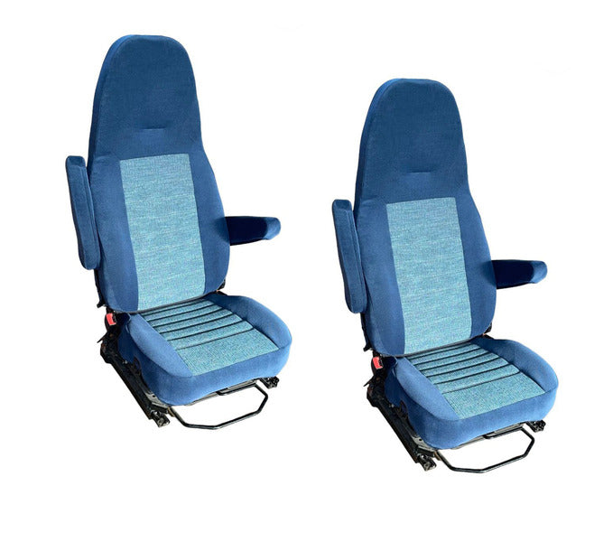 Beschermhoes voor Aguti stoelen met bevestigde hoofdsteunen - Blauw / Grijs