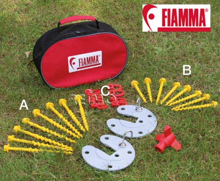 Fiamma nagelssteem bodem-Kit, Awning Pegs, 27-delig