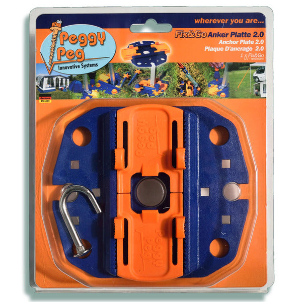 Peggy Peg Fix & Go ankerplaat, 1 set