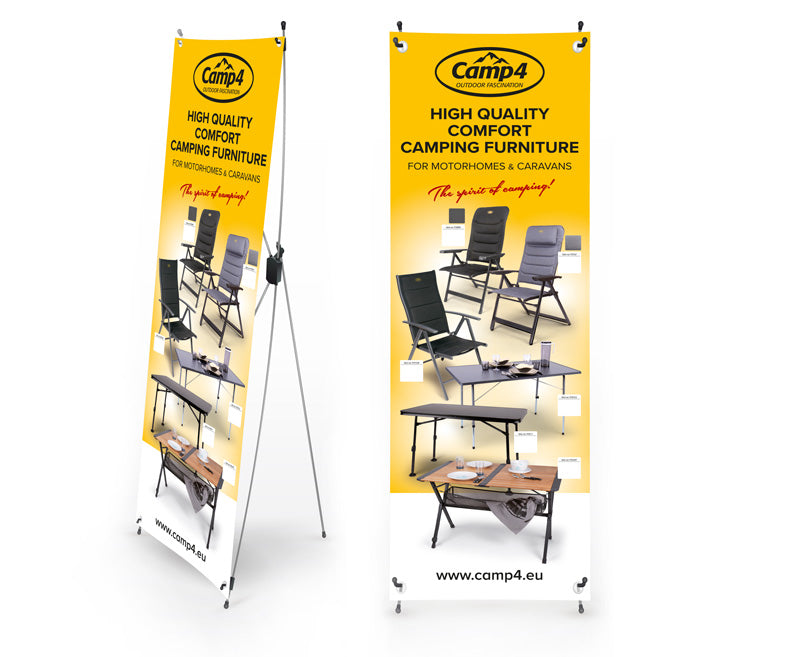 Camp4 X-Banner kampeermeubilair voor campers & caravans, Engels