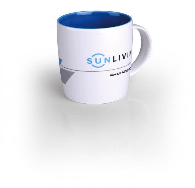Mok "SUN LIVING" gemaakt van hoge kwaliteit New Bone China voor 340ml