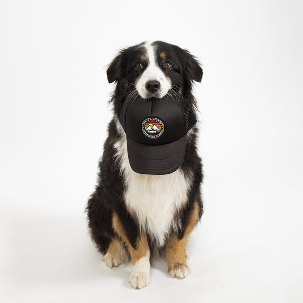 Trucker Cap LIFE IS A JOURNEY, zwart, unisex
