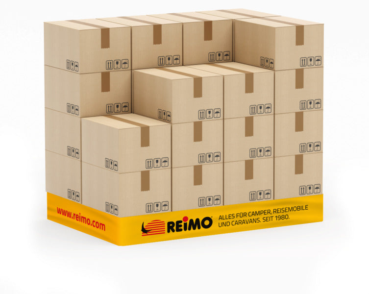 Palletbanderol met logo voor hoogte van een Euro pallet
