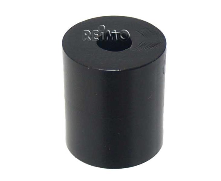 Afstandhuls rond zwart PA, H28mm x 24mm, midden gat 8,4mm