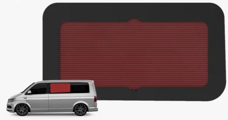 Window Pod® J LHD |Volkswagen Transporter T5/T5.1/T6/T6.1 | Vanshades® | Links achter bestuurder | Aftermarket of OEM Schuifraam