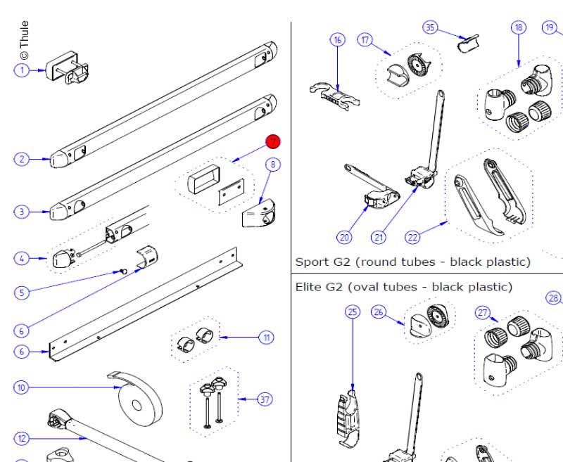 Lower Fixation Kit 2 stuks