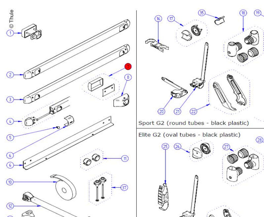 Lower Fixation Kit 2 stuks