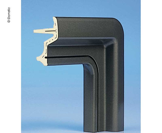Vervangend buitenframe 700x400 zwart voor S4- en S5-vensters