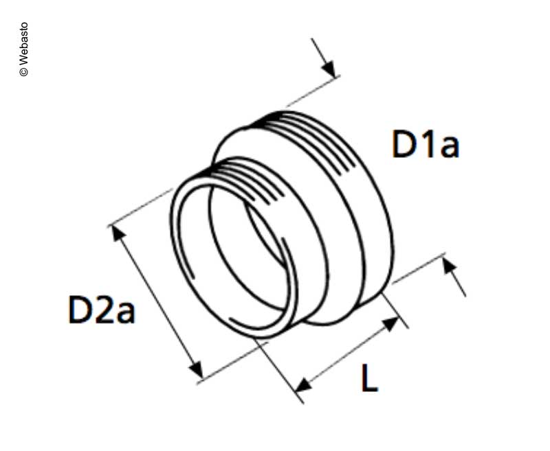 Reduzierstück 80 Op 55mm