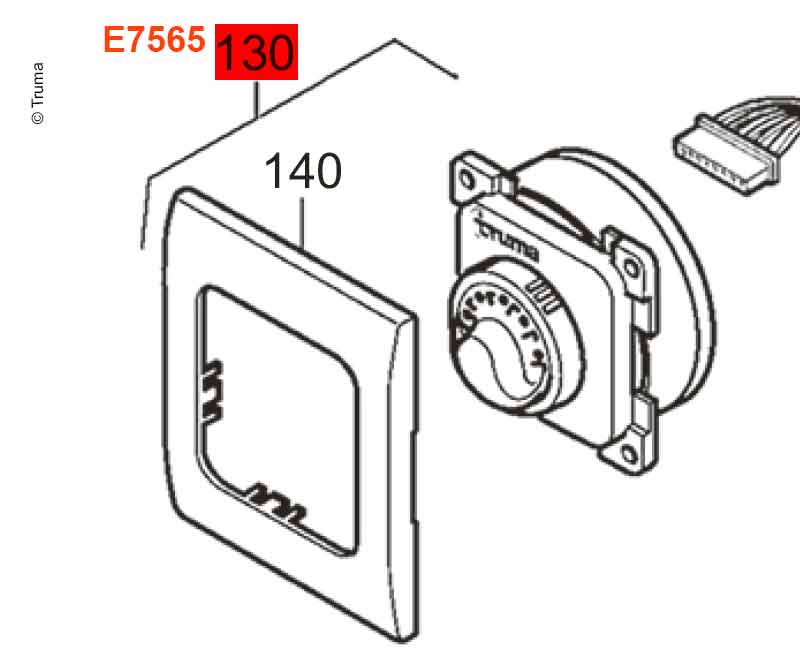 Bedieningspaneel Ultraheat, zwart