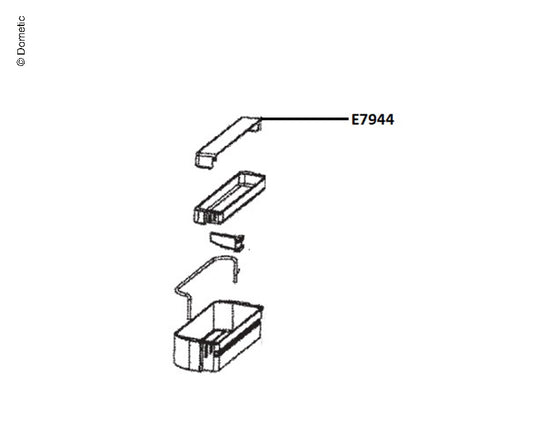 Abdeckung Türfach CRX 80