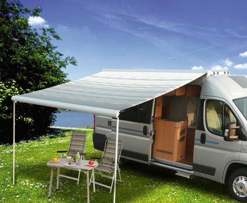 Fiamma F65 Eagle luifel – voor Ducato – 399 cm – Wit – Royal Grey – E8460 – bron 76030606999887
