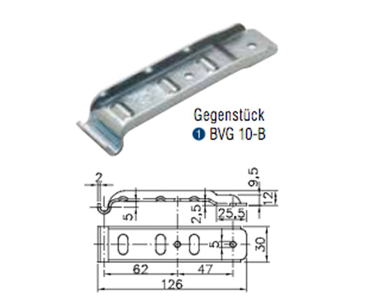 Winterhoff Tegenhanger Dropside sluiting BVG 10-B