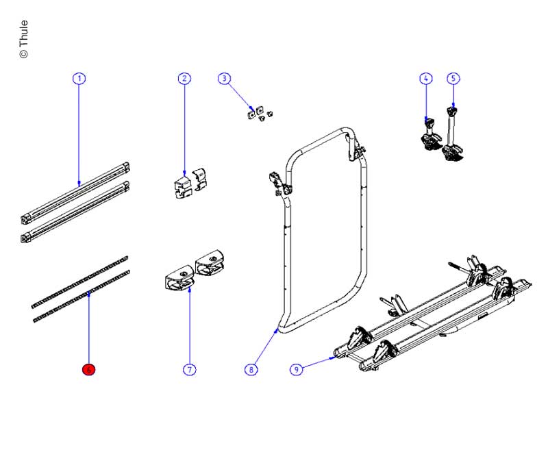 Afdekking Strip geribbeld 750mm 2st 2st.