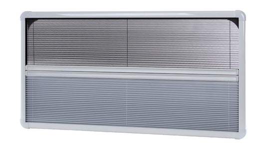 Verduisteringsgordijn en insectenhor voor RW VAN 800x500, aluminium frame, wit