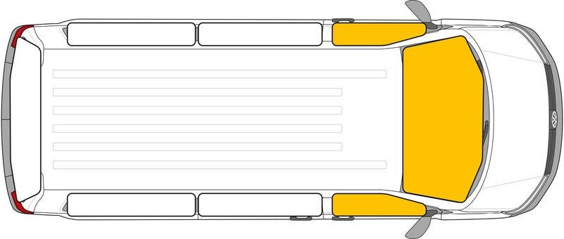 Isoflex thermische mat VW LT tot 1996 - bestuurderscabine 3-delig.