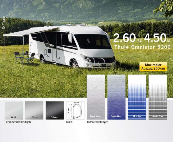 Thule Omnistor 5200 zijwandschermen 1,90 m - 4,50 m