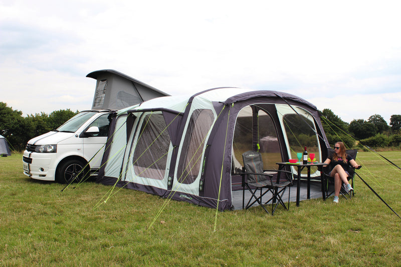 Bestelwagenluifel opblaasbaar Movelite Vario, montagehoogte 180-240cm, B310xD480cm