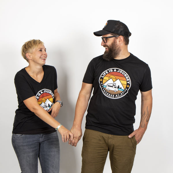 T-shirt "LIFE IS A JOURNEY" Heren