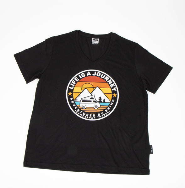 T-shirt "LIFE IS A JOURNEY" Dames