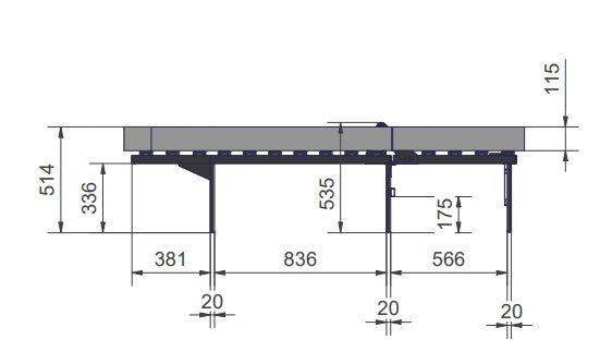 Comfortbed Mercedes V-Klasse, Vito Tourer & EQV (vanaf 2014) – 195 × 140 cm