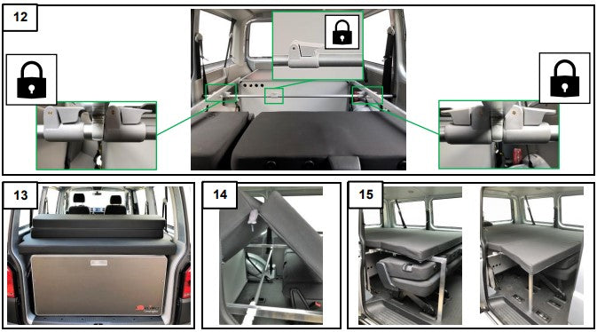 Bedmodule CampingBox L – 200 × 150 cm slaapoppervlak voor buscampers