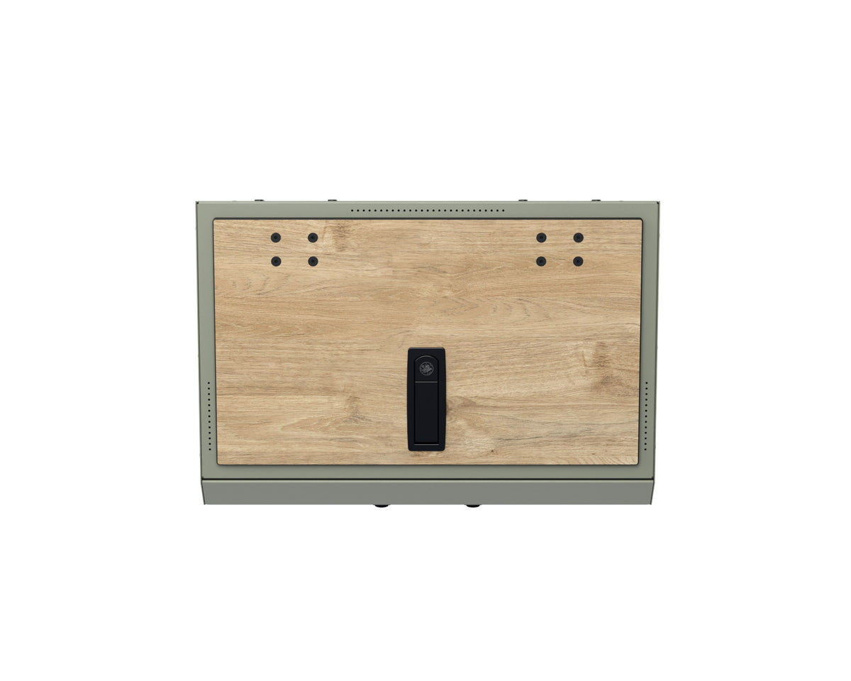 Van der Moon Moon Box IO – 40 cm – RAL 7033 – MOLLE – vooraanzicht