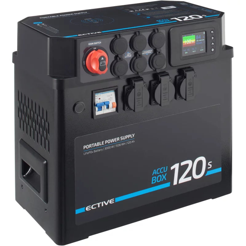 ECTIVE AccuBox 120S 3000W 1536Wh LiFePO4 Lithium Powerstation