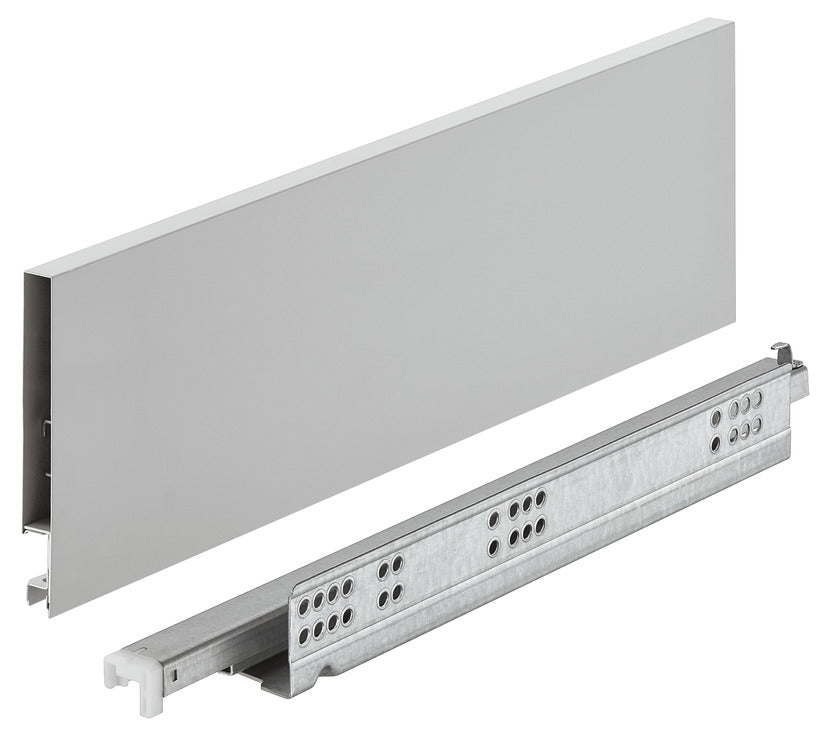 Zelfbouw camperlade met soft close – 128 mm hoog – grijs
