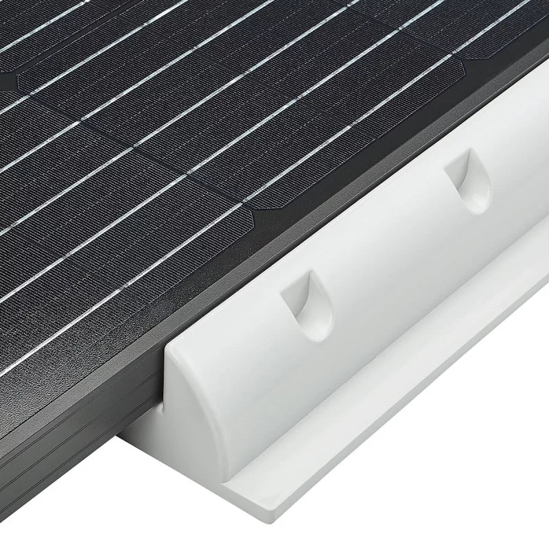ECTIVE 7-delige lange  korte montageset voor zonne-installatie (wit)
